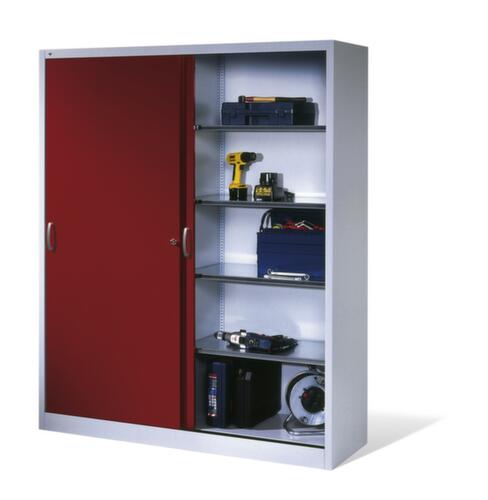 C+P Armoire à portes coulissantes ERGO gris clair