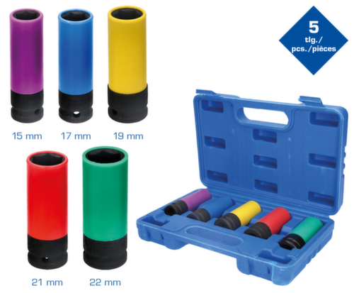 Brilliant Tools Jeu de douilles électriques pour jantes en alliage 1/2"