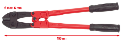 KS Tools Coupe-boulons avec manche de tuyau