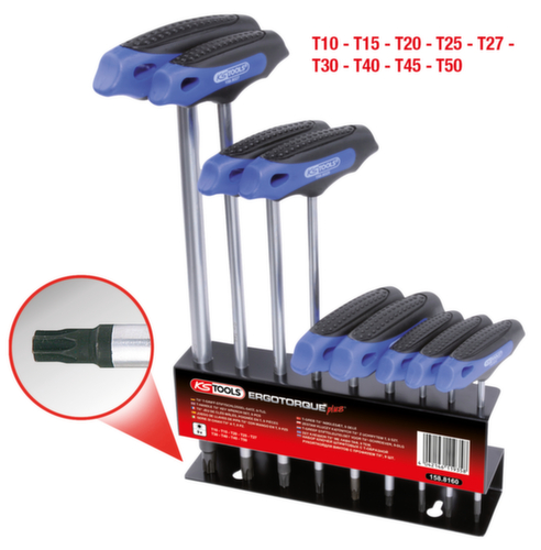 KS Tools Jeu de clés à angle Torx à poignée en T