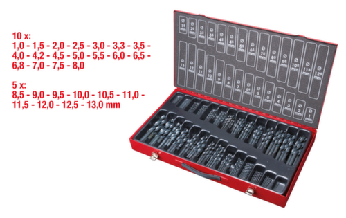 KS Tools Jeu de forets hélicoïdaux HSS-R
