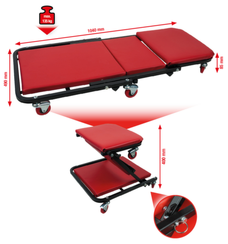 KS Tools Canapé mobile et siège pliant