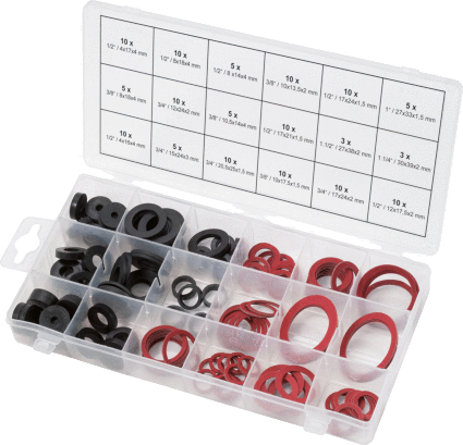KS Tools Assortiment de bagues d'étanchéité sanitaires