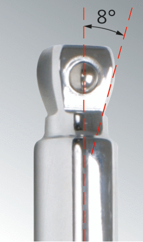 KS Tools 1/4"+3/8"+1/2" CHROMEplus Jeu de rallonges d'inclinaison