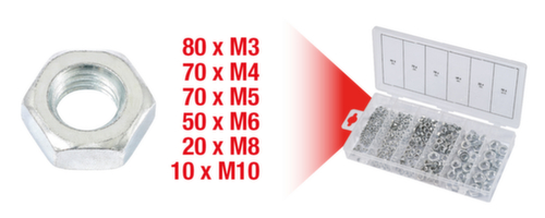 KS Tools Assortiment d'écrous