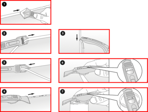 KS Tools FUGENFIX set de grattoirs et de décapants en silicone
