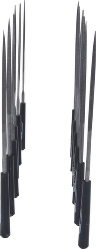 KS Tools Jeu de limes aiguilles avec manche en plastique