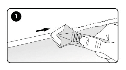 KS Tools FUGENFIX set de grattoirs et de décapants en silicone