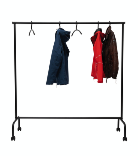 portant de vestiaire juxtaposable mobile MAULlimbo avec 2 bras extensibles, noir