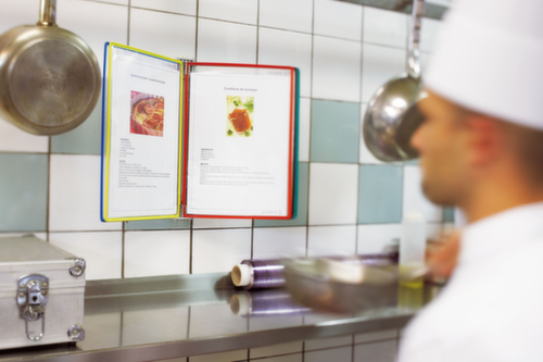 tarifold Système de consultation pour montage mural, avec 5 tableaux de consultation en DIN A4