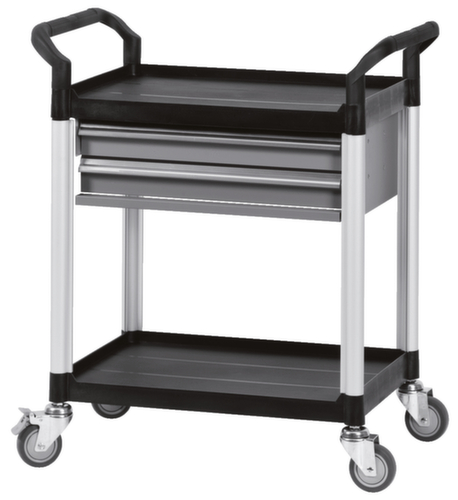KS Tools Chariot de service d'atelier avec 2 tiroirs