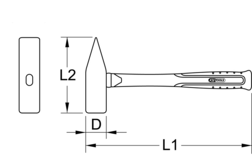 KS Tools BRONZEplus Marteau de forgeron 12000 g