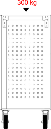 KS Tools ECOline BLACK/ROT Chariot d'atelier avec 7 tiroirs et 598 outils haut de gamme