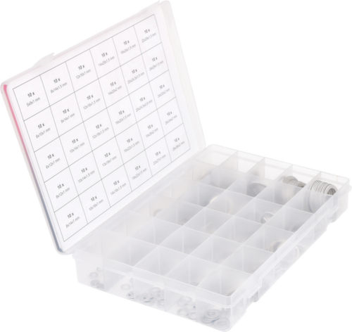 KS Tools Assortiment de bagues d'étanchéité en aluminium