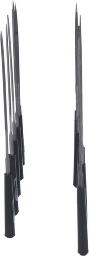 KS Tools Jeu de limes aiguilles avec manche en plastique