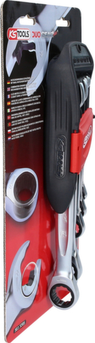 KS Tools DUO GEARplus® Jeu de clés à anneaux avec fonction de cliquet