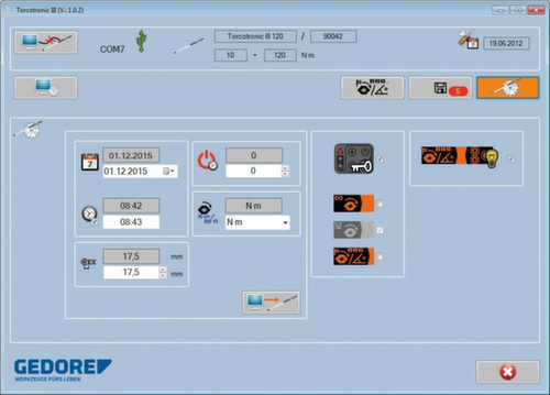 TT3KH 350 Clé dynamométrique électrique TorcoTronic III 1/2" SE 14x18 Highline