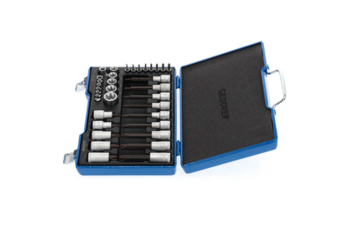 GEDORE 19 TX 20 Jeu de tournevis 1/2"+1/4" 34 pièces TX