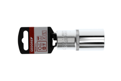 GEDORE RED R61102714 Douille 1/2" 12 pans 27 mm Longueur 77 mm