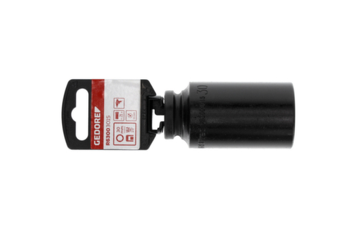 GEDORE RED R63003015 Douille à chocs 1/2" 6 pans 30 mm Longueur 78 mm