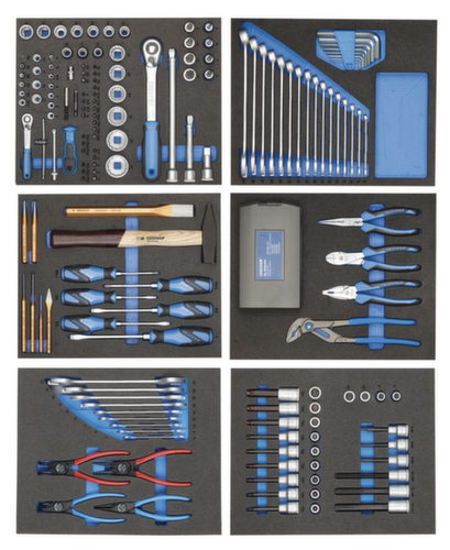 GEDORE 2005-TS-190 Chariot à outils avec assortiment de 190 outils