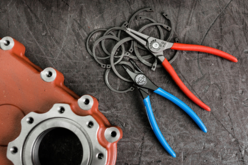 8000 J 21 Pince de montage pour circlips intérieurs coudée 19-60mm