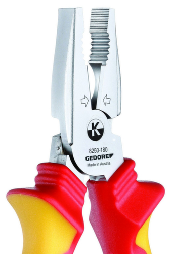 SB VDE 8250-180 H Pince combinée VDE avec isolation par gaine 180 mm