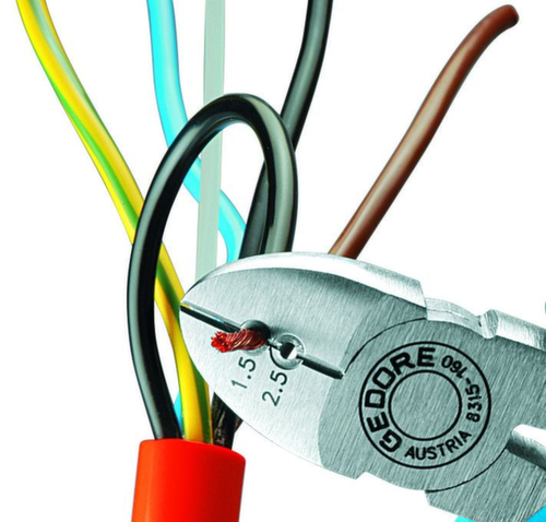 8315-160 JC Pince coupante latérale à dénuder 160 mm poignée 2K