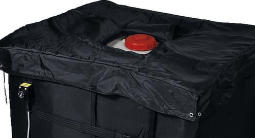 Coiffe d’isolation pour enveloppe chauffante pour IBC