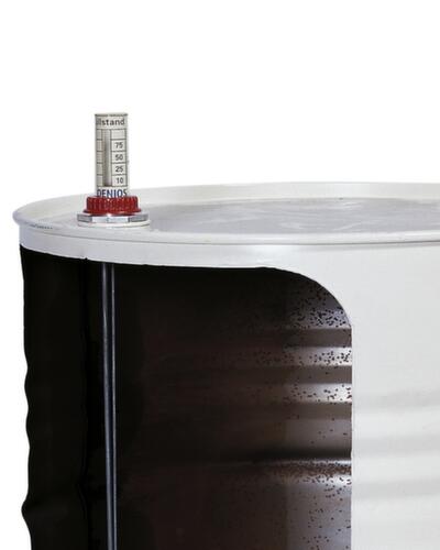 Denios Indicateur de niveau de remplissage, filetage 3/4", polyéthylène/acier haute pression
