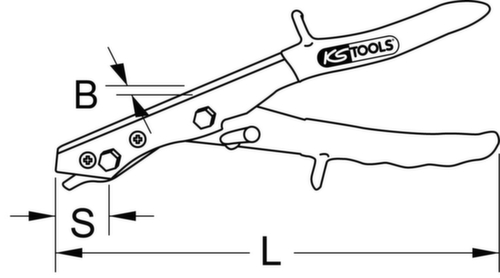 KS Tools Sheet metal nibbler