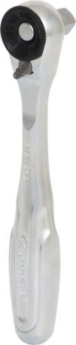 KS Tools 1/4" bit reversible ratchet with plug-in adapter for sockets