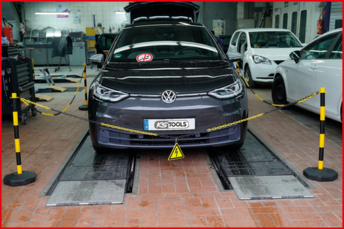 KS Tools Jeu de poteaux de barrières avec chaîne