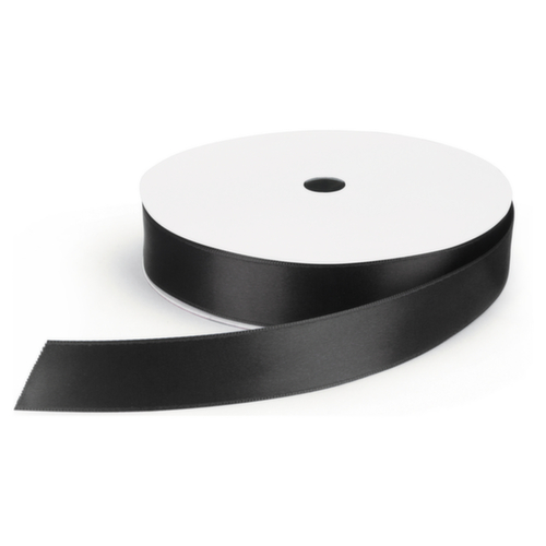 Ruban effet satin noir