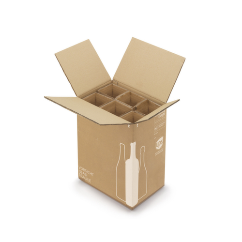 Caisse pour bouteilles avec croisillons renforcés