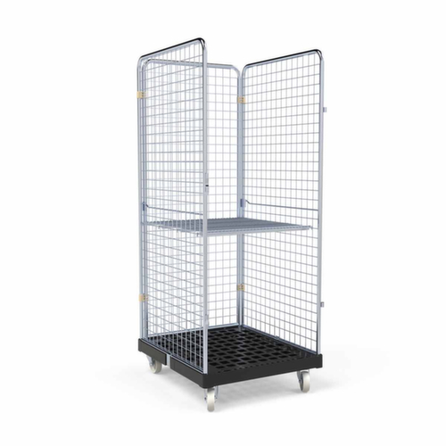 Tablette intermédiaire BASICline ADB pour bac sur roulettes, largeur x profondeur 700 x 705 mm