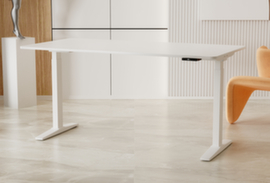 UDOBÄR bureau à hauteur réglable électriquement avec piètement en T