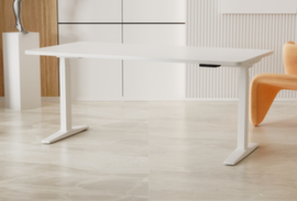 UDOBÄR bureau à hauteur réglable électriquement avec piètement en T