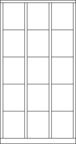 PAVOY Lockersysteem Basis lichtgrijs met maximaal 8 vakken