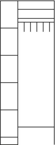 C+P Locker met kapstok Classic met 20 vakken