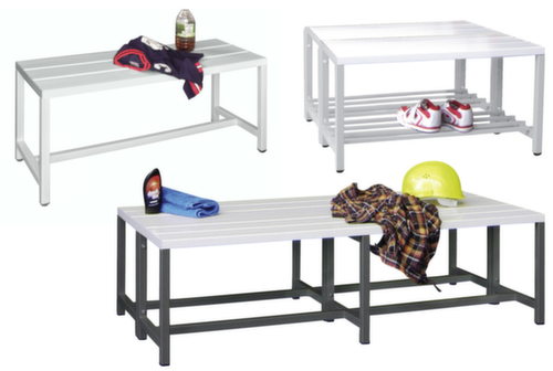 PAVOY Kleedkamerbank Basis met haken en kunststof latten