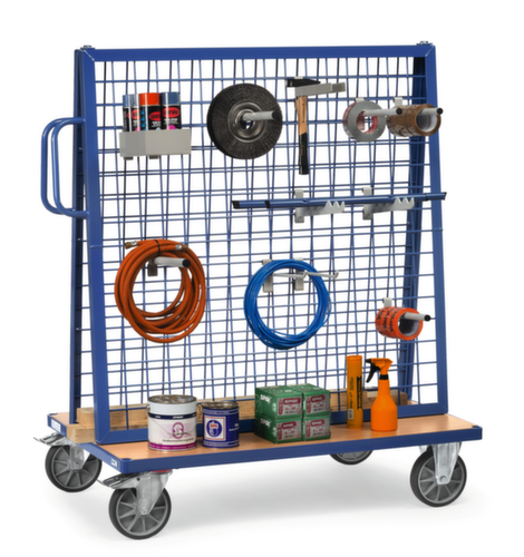 fetra Materiaalwagen met 11° schuine draadgaaswanden, draagvermogen 600 kg, laadvlak lengte x breedte 1200 x 800 mm