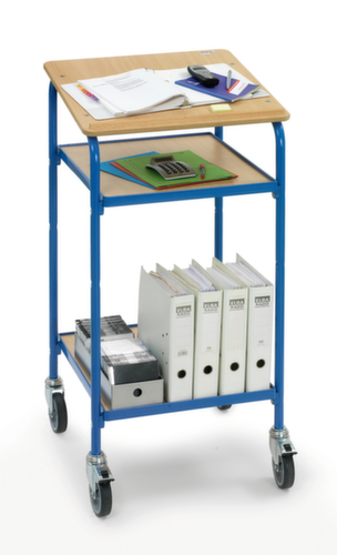 fetra Mobiele lessenaar, RAL5007 briljantblauw