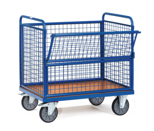 fetra Draadgaas bakwagen, draagvermogen 600 kg, laadvlak lengte x breedte 1000 x 700 mm