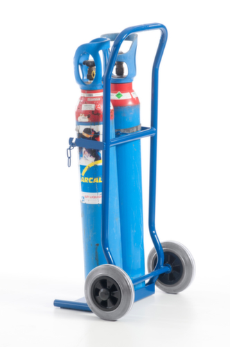 Rollcart Flessenwagen, voor 2x10 l fles, TPE-banden