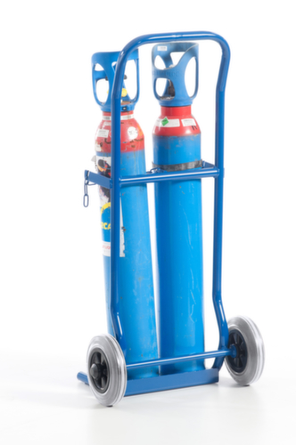 Rollcart Flessenwagen, voor 2x10 l fles, TPE-banden