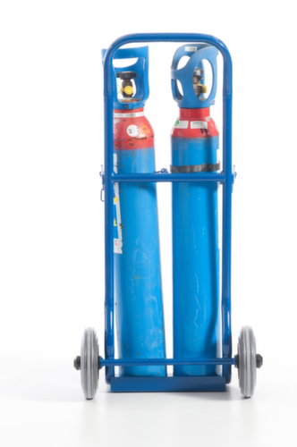 Rollcart Flessenwagen, voor 2x10 l fles, TPE-banden