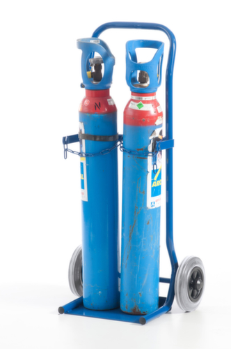 Rollcart Flessenwagen, voor 2x10 l fles, TPE-banden