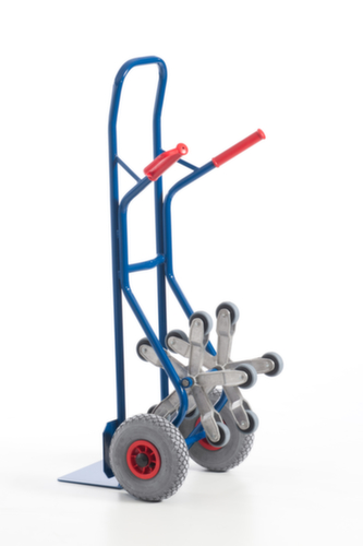 Rollcart 5-ster trappensteekwagen, draagvermogen 150 kg, breedte schep 300 mm, lucht-banden