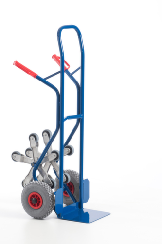 Rollcart 5-ster trappensteekwagen, draagvermogen 150 kg, breedte schep 300 mm, lucht-banden